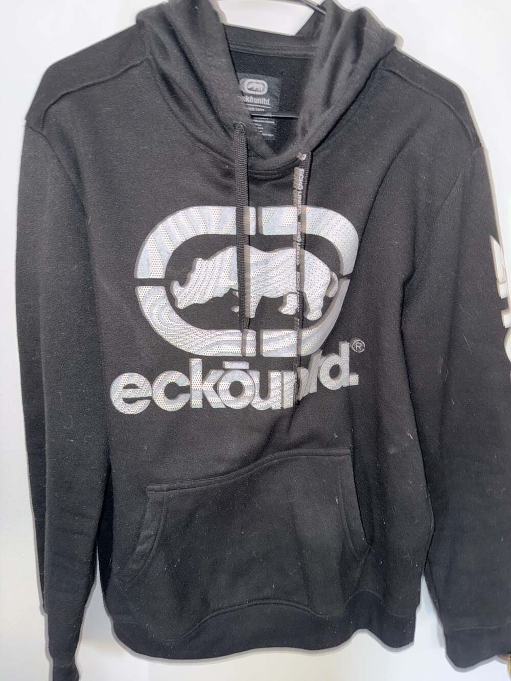 Ecko Unltd. Black Rhino Logo Pullover Hoodie